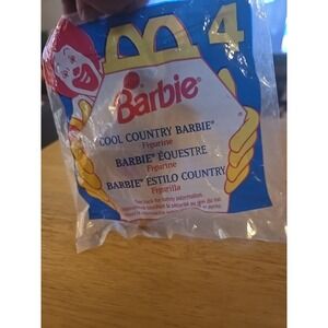 McDonalds Happy Meal Toy #4 COOL COUNTRY BARBIE on Horse Mattel NEW & SEALED